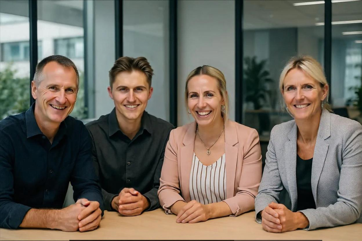 Das RGI Team - Regina Göttinger, Maximilian Göttinger, Michaela Zweng und Andreas Göttinger
