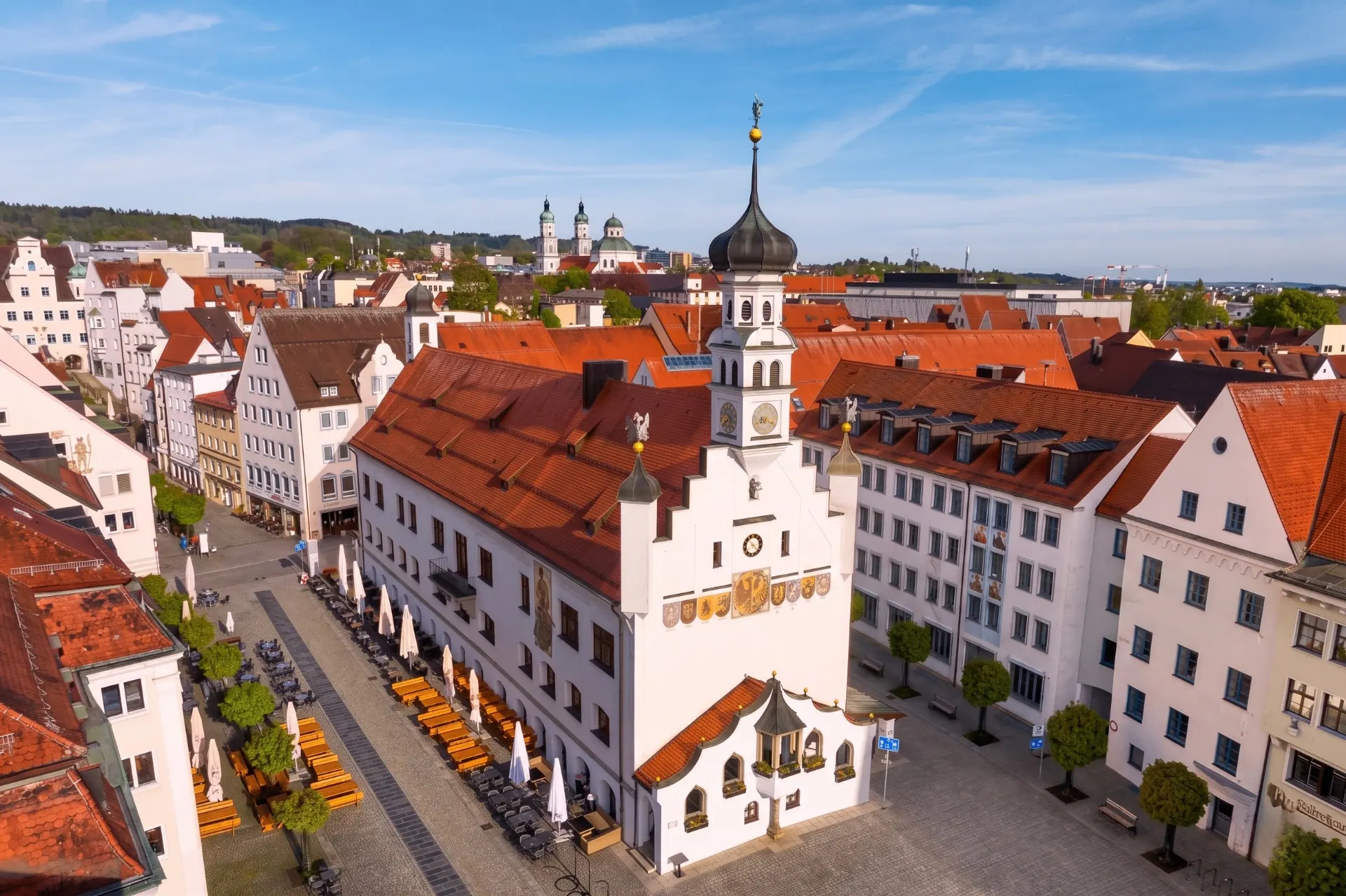 Blick über die Stadt Kempten im Allgäu – Symbolbild für professionelle Hausverwaltung in Kempten